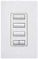 Lutron HQRD-H3BSRL-LA HomeWorks QS 3 Button RF Hybrid seeTouch Keypad with Raise/Lower Keypad and 450W Neutral Optional Dimmer, in Light Almond