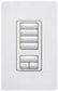 Lutron HQRD-H4S-MN HomeWorks QS 4 Scene RF Hybrid seeTouch Keypad with Raise/Lower Keypad and 450W Neutral Optional Dimmer, in Midnight