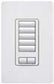 Lutron HQRD-H5BRL-MN HomeWorks QS 5 Button RF Hybrid seeTouch Keypad with Raise/Lower Keypad and 450W Neutral Optional Dimmer, in Midnight