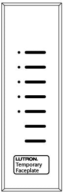 Lutron HQWA-KP5-DN-BL HomeWorks QS Wired Architrave Base Unit without Faceplate, Door Narrow, 5-Button Raise/Lower, Black Buttons