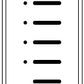 Lutron HQWA-KP5-DN-WH HomeWorks QS Wired Architrave Base Unit without Faceplate, Door Narrow, 5-Button Raise/Lower, White Buttons