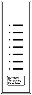 Lutron HQWA-KP7-DN-WH HomeWorks QS Wired Architrave Base Unit without Faceplate, Door Narrow, 7-Button, White Buttons