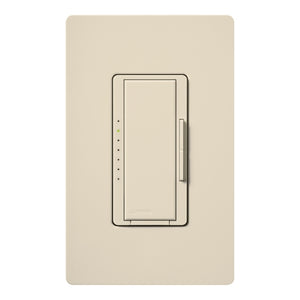 Lutron HWA-10D-LA HomeWorks QS Wired Maestro 1000W Incandescent or 800W MLV Single/Multi-Location Dimmer, Matte Finish, Light Almond