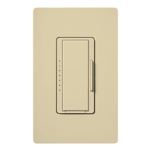 Lutron HWA-10ND-IV HomeWorks QS Wired Maestro 1000W Incandescent or 800W MLV Single/Multi-Location Neutral Wire Dimmer, Matte Finish, Ivory