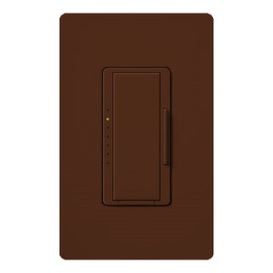 Lutron HWA-10ND-SI HomeWorks QS Wired Maestro 1000W Incandescent or 800W MLV Single/Multi-Location Neutral Wire Dimmer, Matte Finish, Sienna