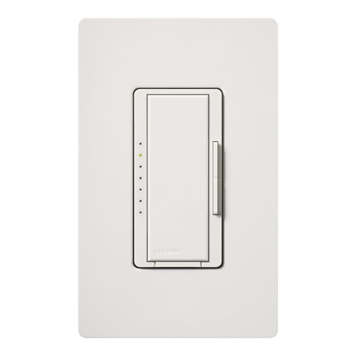 Lutron HWA-6ND-WH HomeWorks QS Wired Maestro 600W Incandescent or 450W MLV Single/Multi-Location Neutral Wire Dimmer, Matte Finish, White