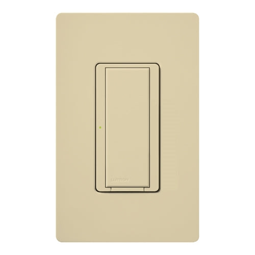 Lutron HWA-8ANS-IV HomeWorks QS Wired Maestro 8A Lighting or 5.8A Motor Neutral Electronic Single/Multi-Location Switch, Matte Finish, Ivory