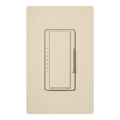 Lutron HWD-10D-ES HomeWorks QS Wired Maestro 1000W Incandescent or 800W Magnetic Low Voltage Single Pole / Multi Location Dimmer, in Eggshell