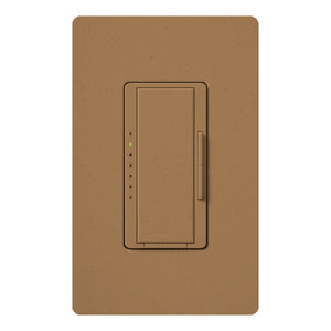 Lutron HWD-10ND-TC HomeWorks QS Wired Maestro 150W LED or 1000W Incandescent or 800W Magnetic Low Voltage Single Pole / Multi Location Dimmer, Neutral Wire Required, in Terracotta