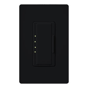 Lutron HWD-2ANF-BL HomeWorks QS Wired Maestro 2A Neutral Fan Speed Control, Neutral Wire Required, in Black