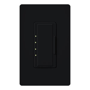 Lutron HWD-2ANF-MN HomeWorks QS Wired Maestro 2A Neutral Fan Speed Control, Neutral Wire Required, in Midnight