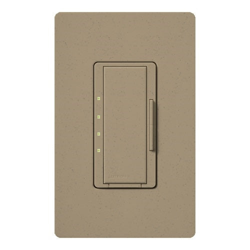 Lutron HWD-2ANF-MS HomeWorks QS Wired Maestro 2A Neutral Fan Speed Control, Neutral Wire Required, in Mocha Stone