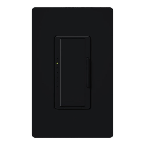 Lutron HWD-5NE-BL HomeWorks QS Wired Maestro 150W LED or 500W Incandescent or Electronic Low Voltage Single Pole / Multi Location Dimmer, Neutral Wire Required, in Black