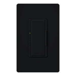 Lutron HWD-5NE-MN HomeWorks QS Wired Maestro 150W LED or 500W Incandescent or Electronic Low Voltage Single Pole / Multi Location Dimmer, Neutral Wire Required, in Midnight