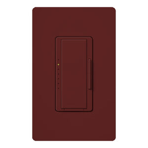 Lutron HWD-5NE-MR HomeWorks QS Wired Maestro 150W LED or 500W Incandescent or Electronic Low Voltage Single Pole / Multi Location Dimmer, Neutral Wire Required, in Merlot