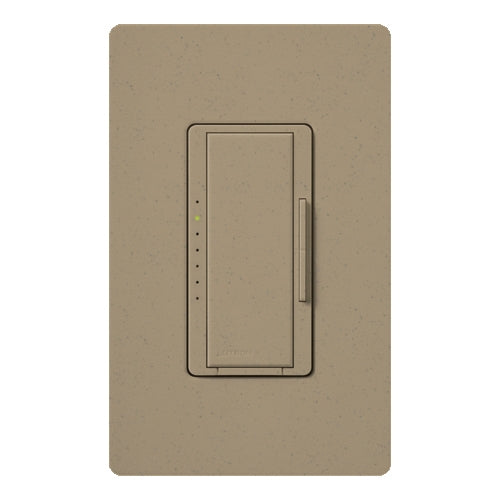 Lutron HWD-5NE-MS HomeWorks QS Wired Maestro 150W LED or 500W Incandescent or Electronic Low Voltage Single Pole / Multi Location Dimmer, Neutral Wire Required, in Mocha Stone