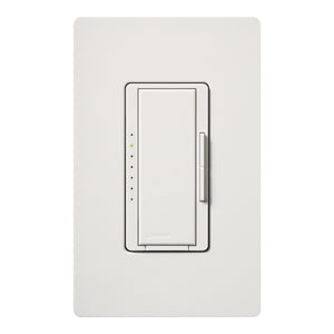 Lutron HWD-5NE-WH HomeWorks QS Wired Maestro 150W LED or 500W Incandescent or Electronic Low Voltage Single Pole / Multi Location Dimmer, Neutral Wire Required, in White