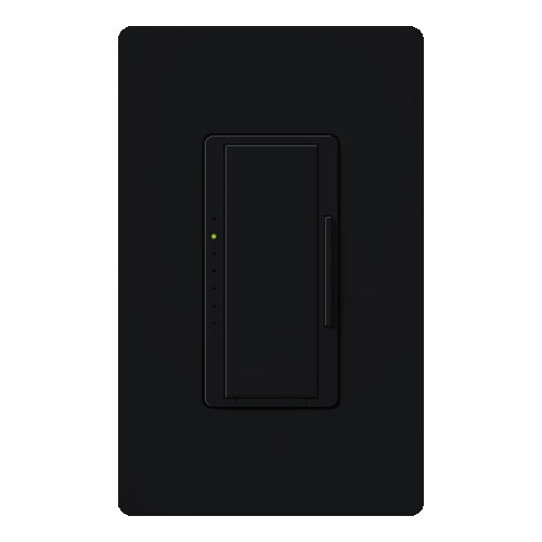 Lutron HWD-6D-MN HomeWorks QS Wired Maestro 600W Incandescent or 450W Magnetic Low Voltage Single Pole / Multi Location Dimmer, in Midnight