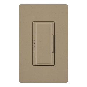 Lutron HWD-6D-MS HomeWorks QS Wired Maestro 600W Incandescent or 450W Magnetic Low Voltage Single Pole / Multi Location Dimmer, in Mocha Stone