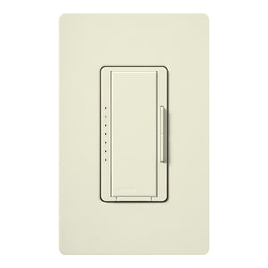 Lutron HWD-6ND-BI HomeWorks QS Wired Maestro 150W LED or 600W Incandescent or 450W Magnetic Low Voltage Single Pole / Multi Location Dimmer, Neutral Wire Required, in Biscuit