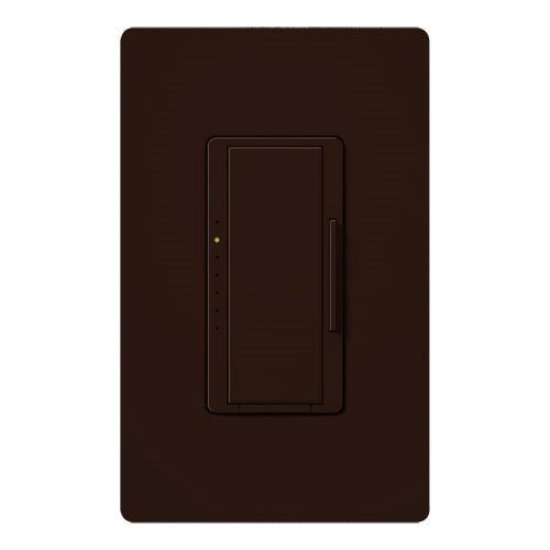 Lutron HWD-6ND-BR HomeWorks QS Wired Maestro 150W LED or 600W Incandescent or 450W Magnetic Low Voltage Single Pole / Multi Location Dimmer, Neutral Wire Required, in Brown