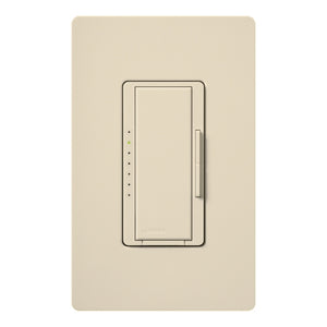 Lutron HWD-6ND-ES HomeWorks QS Wired Maestro 150W LED or 600W Incandescent or 450W Magnetic Low Voltage Single Pole / Multi Location Dimmer, Neutral Wire Required, in Eggshell