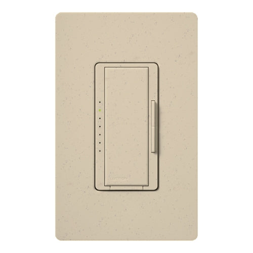 Lutron HWD-6ND-ST HomeWorks QS Wired Maestro 150W LED or 600W Incandescent or 450W Magnetic Low Voltage Single Pole / Multi Location Dimmer, Neutral Wire Required, in Stone