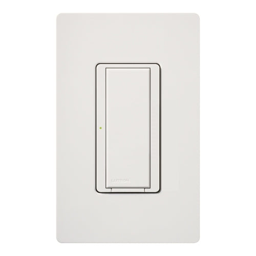 Lutron HWD-8ANS-SW HomeWorks QS Wired Maestro 8A Lighting or 5.8A Motor Single Pole / 3 Way / Multi Location Neutral Electronic Switch, in Snow