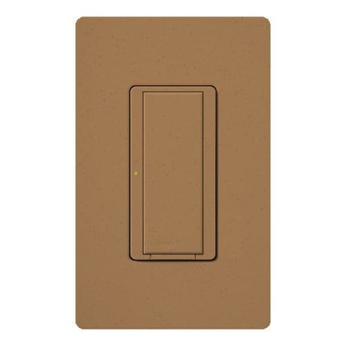 Lutron HWD-8ANS-TC HomeWorks QS Wired Maestro 8A Lighting or 5.8A Motor Single Pole / 3 Way / Multi Location Neutral Electronic Switch, in Terracotta