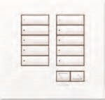 Lutron HWIS-10BRL-F-BN HomeWorks QS Wired International seeTouch 10-Button/Faceplate Kit with Raise/Lower, Frameless Style, Matte Finish, Bright Nickel
