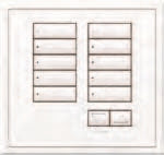 Lutron HWIS-10BRL-I-AW HomeWorks QS Wired International seeTouch 10-Button/Faceplate Kit with Raise/Lower, Insert Style, Matte Finish, Arctic White