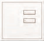 Lutron HWIS-2B-I-MC HomeWorks QS Wired International seeTouch 2-Button/Faceplate Kit, Insert Style, Matte Finish, Mica