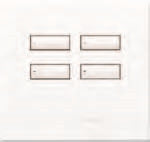 Lutron HWIS-4B-F-AU HomeWorks QS Wired International seeTouch 4-Button/Faceplate Kit, Frameless Style, Matte Finish, Gold
