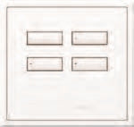 Lutron HWIS-4B-I-AU HomeWorks QS Wired International seeTouch 4-Button/Faceplate Kit, Insert Style, Matte Finish, Gold
