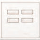 Lutron HWIS-4B-I-SB HomeWorks QS Wired International seeTouch 4-Button/Faceplate Kit, Insert Style, Matte Finish, Satin Brass