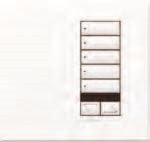 Lutron HWIS-5BIR-F-MC HomeWorks QS Wired International seeTouch 5-Button/Faceplate Kit with Raise/Lower and IR, Frameless Style, Matte Finish, Mica