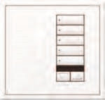Lutron HWIS-5BIR-I-MC HomeWorks QS Wired International seeTouch 5-Button/Faceplate Kit with Raise/Lower and IR, Insert Style, Matte Finish, Mica