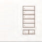 Lutron HWIS-5BRL-F-SB HomeWorks QS Wired International seeTouch 5-Button/Faceplate Kit with Raise/Lower, Frameless Style, Matte Finish, Satin Brass