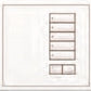 Lutron HWIS-5BRL-I-AU HomeWorks QS Wired International seeTouch 5-Button/Faceplate Kit with Raise/Lower, Insert Style, Matte Finish, Gold