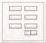 Lutron HWIS-6BRL-I-MC HomeWorks QS Wired International seeTouch 6-Button/Faceplate Kit with Raise/Lower, Insert Style, Matte Finish, Mica