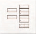 Lutron HWIS-7BRL-F-BN HomeWorks QS Wired International seeTouch 7-Button/Faceplate Kit with Raise/Lower, Frameless Style, Matte Finish, Bright Nickel