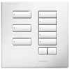 Lutron HWIS-8BRL-F-AW HomeWorks QS Wired International seeTouch 8-Button/Faceplate Kit with Raise/Lower, Frameless Style, Matte Finish, Arctic White