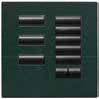 Lutron HWIS-8BRL-F-MC HomeWorks QS Wired International seeTouch 8-Button/Faceplate Kit with Raise/Lower, Frameless Style, Matte Finish, Mica