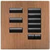 Lutron HWIS-8BRL-F-QZ HomeWorks QS Wired International seeTouch 8-Button/Faceplate Kit with Raise/Lower, Frameless Style, Matte Finish, Antique Bronze