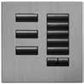 Lutron HWIS-8BRL-F-SC HomeWorks QS Wired International seeTouch 8-Button/Faceplate Kit with Raise/Lower, Frameless Style, Matte Finish, Satin Chrome