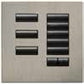 Lutron HWIS-8BRL-F-SN HomeWorks QS Wired International seeTouch 8-Button/Faceplate Kit with Raise/Lower, Frameless Style, Matte Finish, Satin Nickel