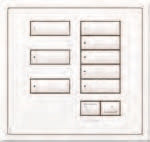 Lutron HWIS-8BRL-I-QZ HomeWorks QS Wired International seeTouch 8-Button/Faceplate Kit with Raise/Lower, Insert Style, Matte Finish, Antique Bronze