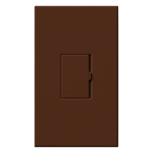 Lutron HWV-1000NS-SI HomeWorks Wired Vareo 1000W/VA Single Pole / Multi-Location Switch, Neutral Wire Required, in Sienna