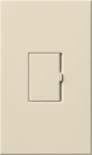 Lutron HWV-600D-LA HomeWorks Wired Vareo 600W/VA Single Location Incadescent or Low-Voltage Magnetic Single Pole / Multi-Location Dimmer, in Light Almond