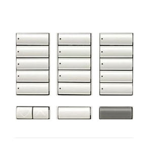 Lutron LBK-T15RL-WH-E HomeWorks RF Large Button Tabletop 15-button with Raise/Lower, Engraved, Button Kit only in White